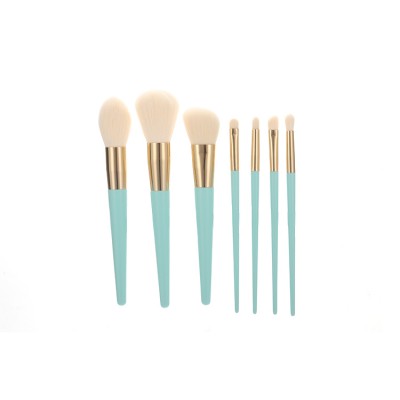 High quality personalized wholesale 7pcs cheap custom makeup brush set