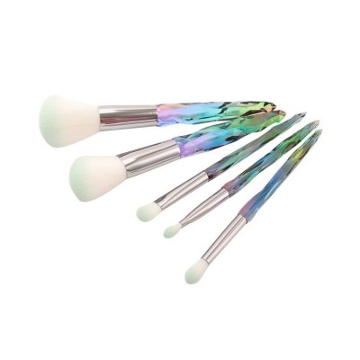 Wholesale professional high quality 5PCS detail colourful makeup brushes