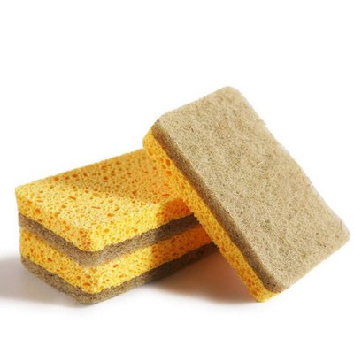 Kitchen Dish Cleaning Use Biodegradable Absorbent Natural Coconut Fiber Cellulose Cleaning Sponge